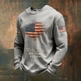 thumbnail image 2 of WAYUTE Mens 250 Anniversary USA Shirt National Flag Colors Printed Long Sleeve Casual Top Sports Outdoor Activities 4th of July T Shirt, 2 of 2