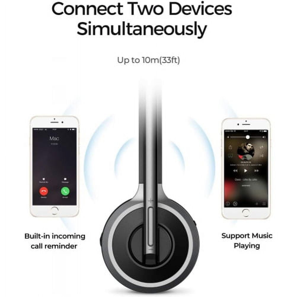 Microphone Wireless Headphone for Google Pixel 8a/6a/6 Pro - Headset Bluetooth Earphone Hands-free Noise Isolation