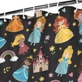 thumbnail image 3 of Black Princess Castle Pattern Shower Curtain 36"x72" ,Bathroom Decorative Shower Curtains Set with 12 Hooks,Modern Waterproof Washable Shower Curtain, 3 of 6