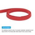 thumbnail image 4 of Uxcell Cotton Twill Tape 1/4" 50 Yards Cotton Ribbon Bias Binding Tape for Sewing Gift Wrapping Red, 4 of 4
