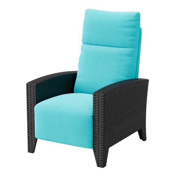 Outdoor Recliner Chair with 150° Push-Back Recline, Flip-Up Side Table, Removable Cushion – Heavy-Duty 400 lbs Capacity