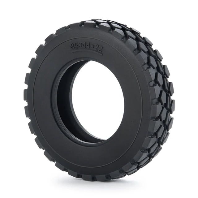 Bewildely RCGOFOLLOW 1/14 llantas de plástico duraderas neumático RC pieza de actualización llantas de rueda Rc neumático para LMT 4WD RC Kits de construcción modelo Negro