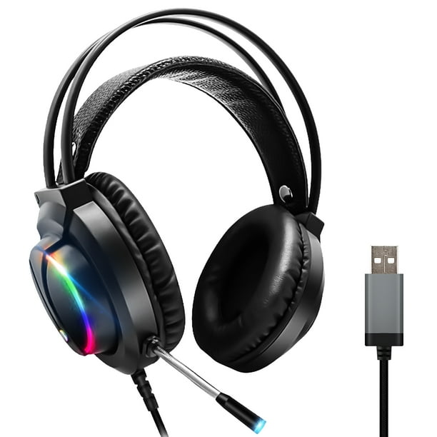 USB Stereo Gaming Headset with 7.1 Surround Sound for PC, Noise