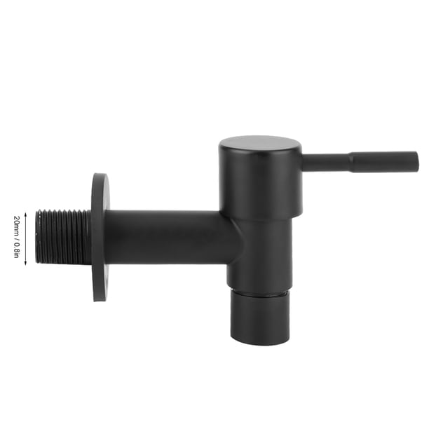 Grifo de Agua fría simple y rápido negro, ergonómico, grifo de acero inoxidable sus304, párrico, inodoro, balcón, cocina con proceso de