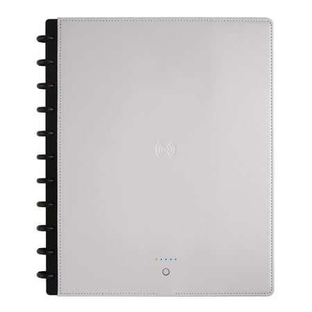 UPC: 0735854817558 | TUL® Wireless/Wired Charging Discbound Notebook  Leather Cover  Letter Size  Gray