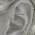 thumbnail image 5 of 4-5mm Set 2 Pairs 22 Gauge, 14K Rose Gold Filled Mismatched Nose Cartilage Nose Rings Small Hoops Earrings for Women Tragus Septum Helix Thin Multiple Piercing, 5 of 9