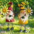 thumbnail image 3 of HONGLAND Metal Gnome Yard Art - Bee and Ladybug Sculptures - Outdoor Garden Decorations (2 Count), 3 of 6