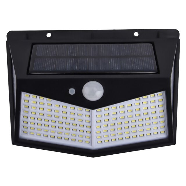Lámpara de jardín exterior con sensor de movimiento PIR de energía solar a prueba de agua de 212 LED