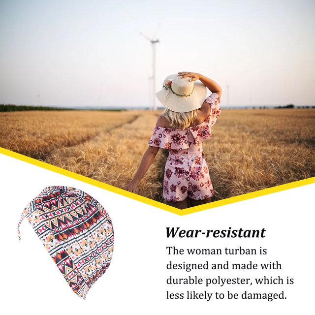 Bonnet Réutilisable en Polyester Lavable Résistant à l'Usure pour Femmes; Bonnet Pliable Décoratif Intérieur Extérieur pour Marche et Travail