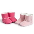 thumbnail image 2 of Meckior Baby Girls Snow Warm Boots Infant Winter Booties Newborn Slip On Shoes for 3-18 Months, 2 of 6