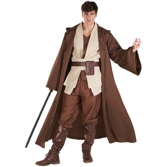 Morph Mens Star Fantasy Knight Costume Adult Hooded Robe Halloween Fancy Dress Halloween Green L