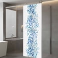 thumbnail image 4 of Blue Eucalyptus Leaves Window Privacy Film, Spring Summer Botanical Floral Static Cling UV Sun Blocking Tint Film Heat Control Windows Films for Bedroom Bathroom, Window Stickers 23.6"x59", 4 of 8