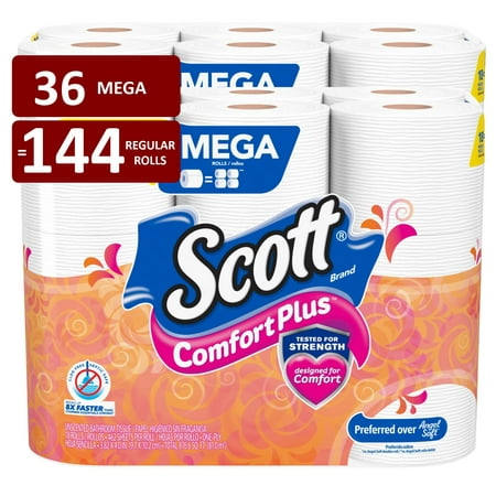 Scott ComfortPlus Toilet Paper - 18 Mega Rolls