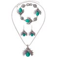 thumbnail image 1 of ATTOE Fashion Cartoon Jewelry Set Three-Dimensional Three-Color Bracelet Necklace Ear Ring Set (Color : A), 1 of 3