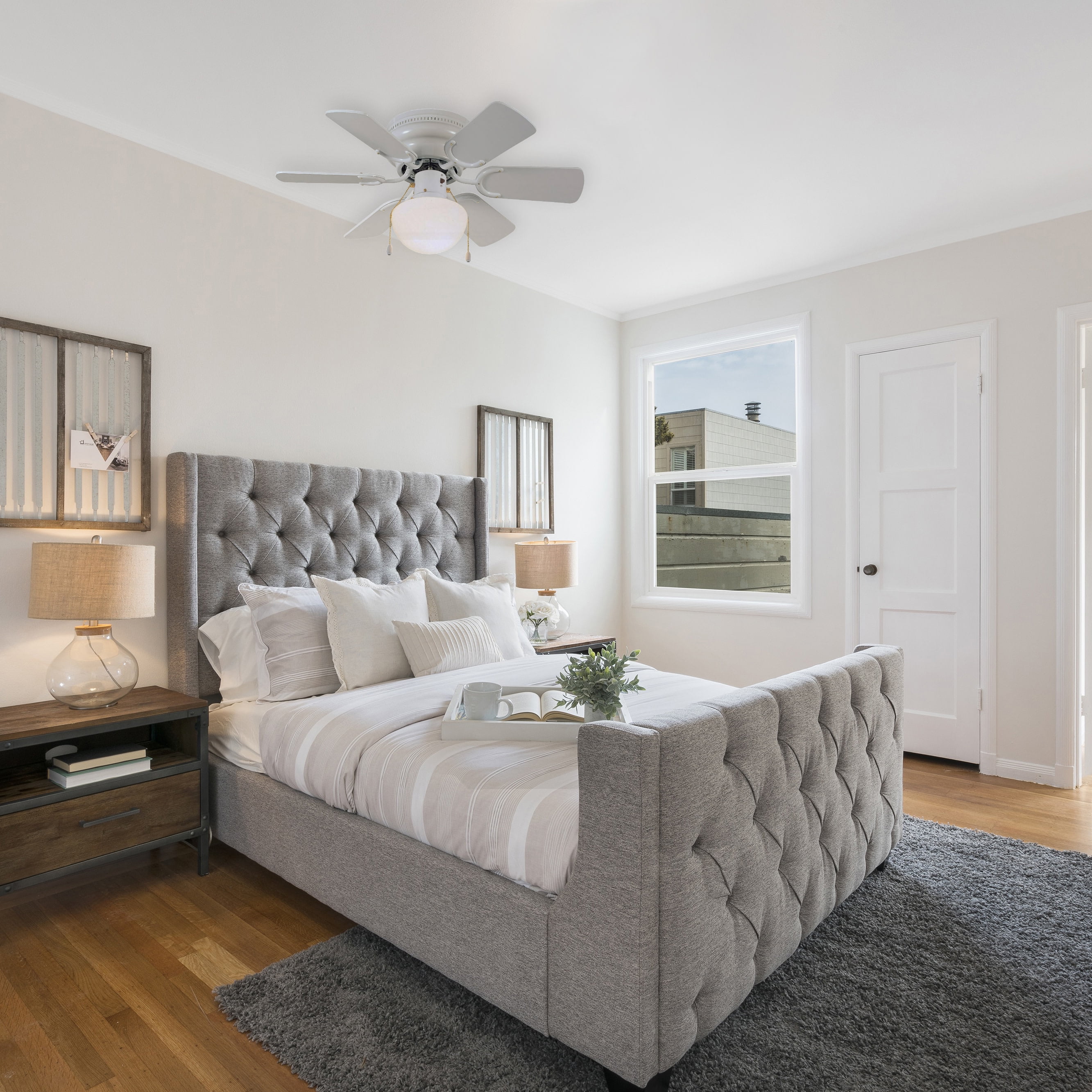 Design House 152991 Atrium Hugger Mount Ceiling Fan 30