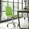 thumbnail image 4 of Modway Ripple Armless Mid Back Vinyl Office Chair in Bright Green, 4 of 4