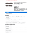 thumbnail image 2 of Front Brake Pad Set - Compatible with 1976 - 1981 Toyota Celica - Dynamic Friction, 2 of 2