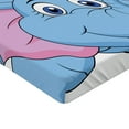 thumbnail image 2 of Ambesonne Cartoon Fitted Sheet, Funny Cartoon Animal Falls, Queen Size, Pink Blue, 2 of 3
