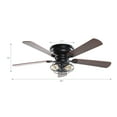 thumbnail image 5 of Parrot Uncle 48" Farmhouse Flush Mount Caged Ceiling Fan with Remote Control and Light Kit, Low-Profile Chandelier Ceiling Fan, 5 of 10