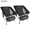 Black, variant on VECUKTY Portable Camping Chair Set, 2 Pack Lightweight Folding Outdoor Chairs with Carry Bags for Camping, Hiking, Fishing,Green