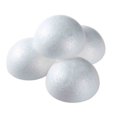 thumbnail image 4 of Bola de espuma semicircular de espuma sólida blanca hecha a mano para arreglos florales para niños que dan la sensación de girar la decoración de la boda, 4 of 4