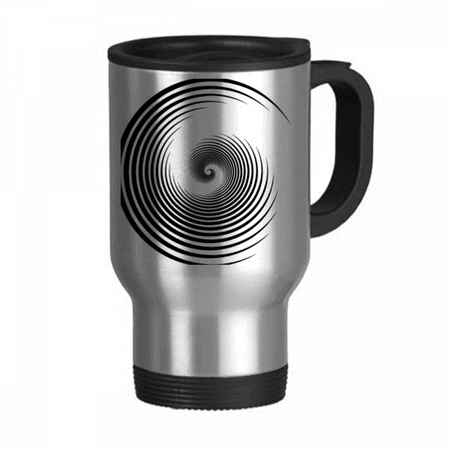 

Circle Rotation Center Halo Travel Mug Flip Lid Stainless Steel Cup Car Tumbler Thermos