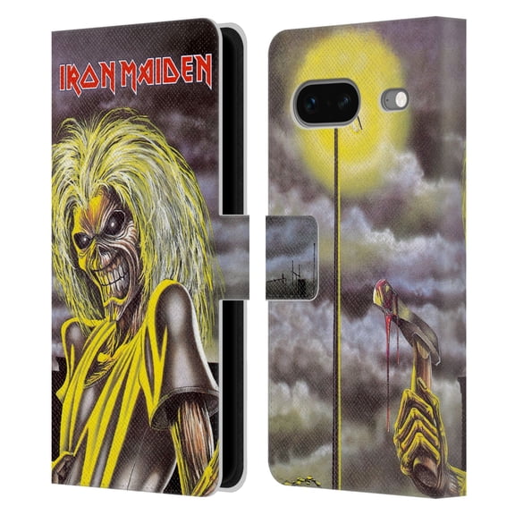 Head Case Designs Officially Licensed Iron Maiden Album Covers Killers Leather Book Wallet Case Cover Compatible with Google Pixel 7