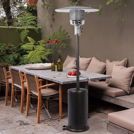 Seizeen Tall Patio Heaters for Outdoor Use  47 000 BTU Super Warm Propane Heaters with Fast Ignition  Freestanding Heater W/Wheels for Restaurant Cafe Deck Yard  Bronze