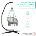Best Choice Products Handwoven Cotton Macrame Hammock Hanging Chair