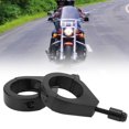 thumbnail image 1 of Ouitble Soporte De Luz De Señal De Giro Para Motocicleta, Chapado En Metal, 41mm, Abrazaderas, Accesorios De Montaje(黑色), 1 of 5