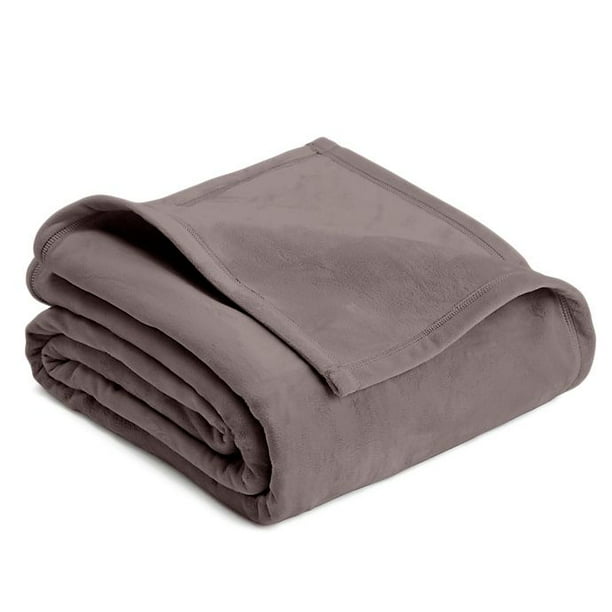 Vellux King Plush Blanket in Grey - Walmart.com - Walmart.com