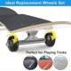thumbnail image 5 of 4 Pieces (black) Skateboard Wheels 52mm 95a, Pu Resilience 80% Replacement Casters With Abec-9 608 Rs Ball Bearings For Skateboards Banmo, 5 of 5