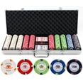 thumbnail image 2 of 13.5g 500pc Monaco Casino Clay Poker Chips Set, 2 of 9