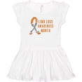 thumbnail image 3 of Inktastic Limb Loss Awareness Prosthetic Leg and Arm Orange Ribbon Girls Toddler Dress, 3 of 5
