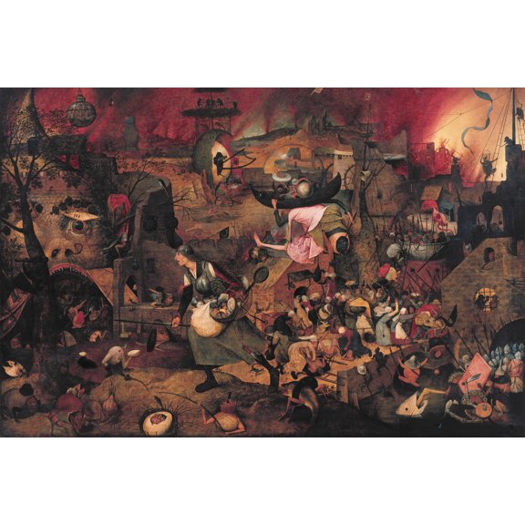 24x36 gallery poster, Dulle Griet (1563) by Pieter Bruegel the Elder