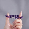 thumbnail image 2 of Pulsera de amatista y cuarzo transparente para mujer de acero S925, 2 of 2