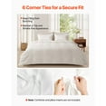 thumbnail image 4 of VEVOR King Size Duvet Cover Set, 100% Cotton, 3 Pieces Bedding Set with 1 Duvet Cover 104 x 90 in and 2 Pillow Shams 20 x 36 in,Double Zipper Closure, White, 4 of 9