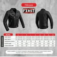 thumbnail image 3 of First Mfg Co - Fillmore - Men's Motorcycle Biker Riding Black Leather Jacket - Extra Large - Action Back Armor pockets Belted Grommets Gussets, 3 of 5
