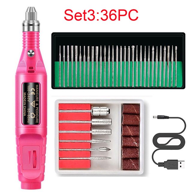Electric Nail Drill Set Professional Mini Nail Drill Machine with Nail Drill Bit