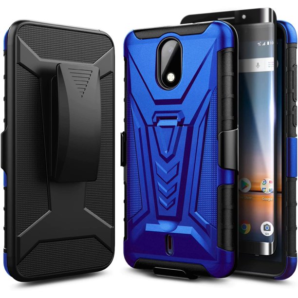 AT&T Calypso 2 (U319AA) / Cricket Debut 4G LTE Case with Tempered Glass