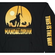 Star Wars Mens The Mandalorian Silhouette Scene Sweatshirt Pullover Hoodie