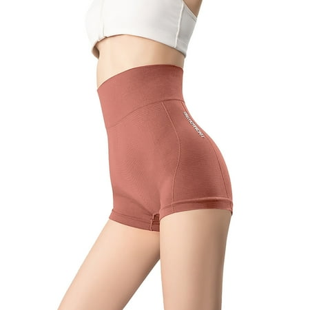 Icvfdpl Panties For Women High Waist Shapewear Lifter Body Shaper Panty Slim Waist Trainer Soft Breathable Womens Underwear Briefs Red M-L
