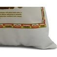 thumbnail image 2 of Simply Daisy, 18" x 18" Cigar Box Front, Geometric Print Outdoor Pillow, Orange, 2 of 2