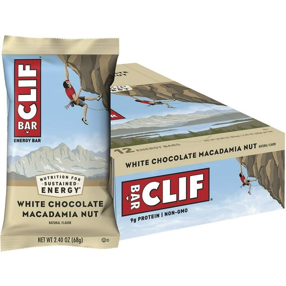 Clif Bars: White Chocolate Macadamia, 2.4 Ounce (Pack of 12)