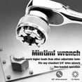 thumbnail image 4 of Adjustable 10-19mm Universal Socket Wrench - 3/8 Inch Drive, Chrome Molybdenum Steel Construction - One-Hand Operation, Replaces 30+ Sockets, Ideal for Damaged/Rusted Nuts & Bolts, High Torsion, 4 of 6