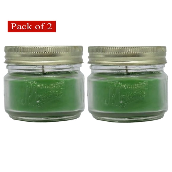 3 Ounce Basil Herb Garden 1 Wick Mason Candle (Pack of 2)