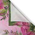 thumbnail image 3 of Ambesonne Flower Kitchen Curtains, Spring Season Roses Buds, 55"x39", Pink and Green, 3 of 3