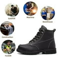 thumbnail image 6 of Steel Toe Work Boots Safety Shoes for Men Women Leather Waterproof Safety Shoes Lightweight Industrial Sneakers Trainers, 6 of 8