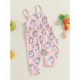 thumbnail image 4 of ZINTAOZT Toddler Girl Jumpsuit Baby Halloween Clothes Ghost/Pumpkin Print Sleeveless One Piece Strap Romper 6M-3T, 4 of 8