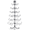 Black | A, variant on Tcbosik 6ft Metal Christmas Tree with Bow Topper, Display Stand for Gifts, Boxes, Ornament Display Tree for Holiday, Party, Home Decor, Black